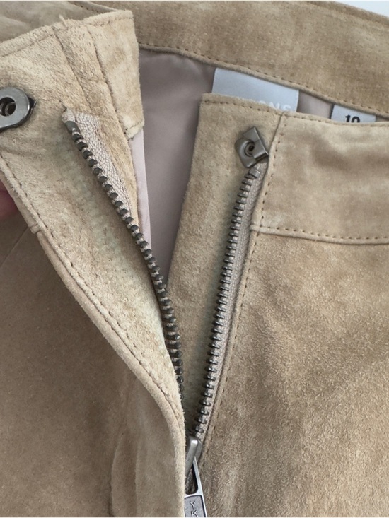 Wilson’s Leather Maxima Vintage Suede Leather Pants Tan Sz 10 - Picture 11 of 12